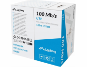 Lanberg LAN kabel UTP 100MB/S CCA drát 100M šedý