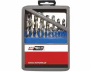 AWTools HSS válcová vrtačka 1,5 2 7 4,5 4 5,5 5 1 3 2,5 3,5 6 6,5 7,5 8 8,5 9 Sada 9,5 mm (AW41204)