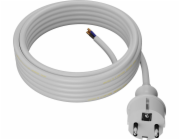AWTools KABEL SE ZÁSTRČKOU 3m 2x1,0 BÍLÁ H05VV-F