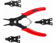 AWTools Kleště na pojistné kroužky 160mm s výměnnými hroty 4ks. Aw16600