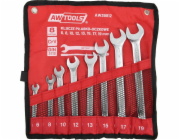 AWTools SADA OTEVŘENÝCH KLÍČŮ 8ks/6mm-19mm