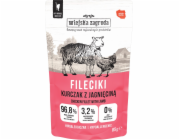WIEJSKA ZAGRODA Kuřecí Filety s Jehněčím – mokré krmivo pro kočky – 85g