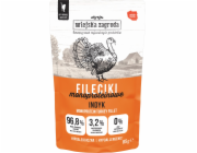WIEJSKA ZAGRODA Monoproteinové filetky Krůta – mokré krmivo pro kočky – 85 g