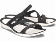 Crocs Crocs Swiftwater - Dámské žabky - 203998 ČERNÁ/BÍLÁ 37/38