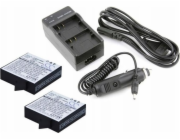 Cameron Sino Charger Kit + 2x baterie Az16-1 Xiaomi Yi 2
