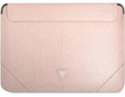 Guess Guess Sleeve GUCS14PSATLP 13/14 růžové pouzdro na tablet Saffiano Triangle Logo