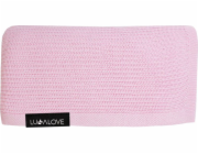 LullaLove Lehká, pletená deka - opar Růžová Lullalove Růžová 90x90