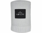 LullaLove bambusová deka 80x100 cm Glamour Grey Lullalove