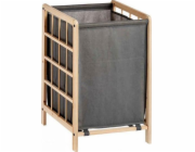 Bigbuy Home Košík na prádlo Košík na oblečení Šedé dřevo Materiál (33 x 60 x 39,5 cm)
