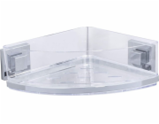 Wenko sprchový koš sprchový a vanový věšák 28 cm nerez stříbrná/transparent