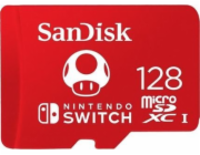 Karta SanDisk Nintendo Switch MicroSDXC 128 GB Class 10 UHS-I/U3 A1 V30 (SDSQXAO-128G-GNC)