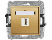 Karlik USB nabíječka Karlik Mini 29MCUSB-3 single 5V 2A zlatá