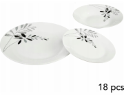 5five Sada talířů pro 6 osob, porcelán, 18 kusů