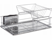 5five Dvoupatrový odkapávač na nádobí, odkapávač - nerez