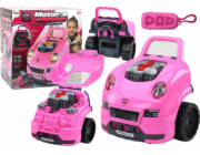 LeanToys Workshop Motor Auto Demontáž Kit DIY Kit Pink