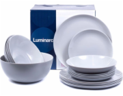 Luminarc Diwali jídelní set Luminarc 19dílný šedé talíře pro 6 osob