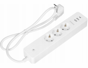 Orno ORNO TUYA PRODLUŽOVACÍ KABEL 3 ZÁSUVKY S UZEMNĚNÍ 2x USB SMART WI-FI BÍLÁ