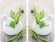 Skleněné ochranné desky na sporák Wenko HERB GARDEN – 2 kusy, WENKO