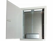 Alantec Skříňka / multimediální skříň 500x350x90, pod omítku, perforovaná dvířka, 1 x zásuvka. el., 14 x zásuvka Keystone ALANTEC