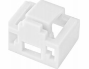 Zámek zásuvky Alantec RJ45 proti neoprávněnému vložení, bílý (balení 24 ks + klíč) ALANTEC