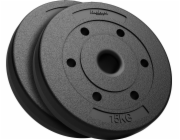Rebel Bituminous set závaží 2x15kg, otvor 51mm - pro olympijské tyče, REBEL ACTIVE