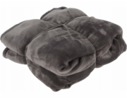 Flanelová deka Home Styling Collection, 130 x 160 cm, šedá