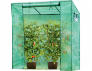 Saska Garden SKLENÍK NA RAJČATA A OKUŘKY 200x77x168-150CM PE ZELENÁ