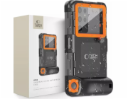 Tech-Protect IPX8 UNIVERZÁLNÍ POTÁPĚČSKÉ VODOTĚSNÉ POUZDRO ČERNÉ/ORANŽOVÉ
