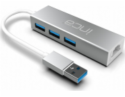 HUB USB Inca INCA adaptér IUSB-03T Type-A > 3xUSB-A, 1xRJ45, 1000 Mb/s