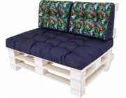 Hobbygarden LEO POLŠTÁŘE 1+2 NAVY MODRÉ S KVĚTY A LISTY