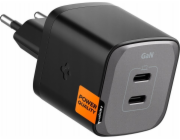Spigen Spigen ArcStation Pro nabíječka, černá – GaN/2-Port/USB-C PD3.0 45W/USB-C PD3.0 45W/Celkem 45W