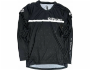 100% Pánské tričko 100% AIRMATIC Jersey dlouhý rukáv Černá/Bílá vel. M (NOVINKA 2023)
