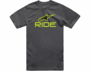 Tričko Alpinestars ALPINESTARS RIDE 4.0 CSF TEE, Charcoal/Lime/Black Velikost: XL