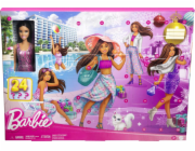 Panenka Barbie Adventní kalendář Barbie s panenkou a 24 překvapeními: oblečení a doplňky (HKB09)