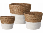 Home Styling Collection Ratanové úložné koše, 3 kusy