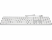 LMP Large Font USB Keyboard 110 kláves drátová USB klávesnice s 2x USB a hliníkovým horním krytem - italská