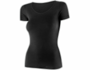 Brubeck SS1398W Dámské tričko krátký rukáv COMFORT MERINO černé S