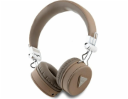 Sluchátka Guess Guess Bluetooth ENC GUBH70PGTSPSW s hnědým zrnem klasického kulatého tvaru
