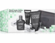 CLINIQUE_SET Razor-Ready Routine For Men krém na holení 125 ml + balzám po holení 75 ml + peeling na obličej 30 ml