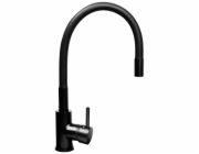 Černý dřez s flexi baterií - MAIDSINKS BALI dřez (62x44) 1B1D černý + baterie Flessi Black Edition