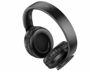 Hoco W45 Enjoy Bezdrátová náhlavní souprava Bluetooth do uší černá