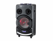 Reproduktor AKAI, ABTS-112, přenosný, LED displej, FM rádio, bezdrátový mikrofon, dálkové ovládání, 60 W RMS