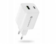 everActive GaN nástěnná nabíječka 1X USB, 1X USB-C 45W QC4+ PD Bílá