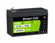 Green Cell CUBE LiFePO4 akumulátor 10Ah 12,8V 128Wh lithium železofosfát pro napájení a nouzové osvětlení, centrální jednotky