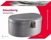Klausberg Chlebník Klausberg KB 7578 Kovový chlebník šedý diamant
