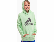 Adidas Dětská mikina s velkým logem Essentials Cotton Hoodie světle zelená IS2591 152cm