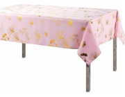 Douceur d`Interieur Obdélníkový ubrus pro interiérový design BLOOMY, bílý, zlatý ginkgo biloba