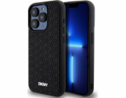 DKNY DKNY 3D gumový opakující se vzor – kryt na iPhone 15 Pro Max (černý)