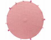 Douceur d`Interieur Interiérový design Kulatý koberec s bambulkami POMPOMPARTY, O 90 cm