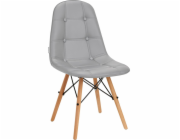 Activeshop Skandinávská židle 4Rico QS-185 eko kůže šedá